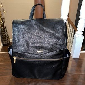 Freshly picked  classic black baby diaper bag (gently used)
